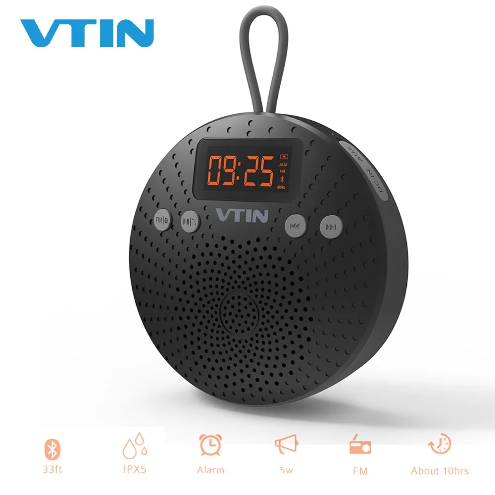 Vtin Bluetooth FM динамик глубокий бас стерео звуковая коробка портативный беспроводной