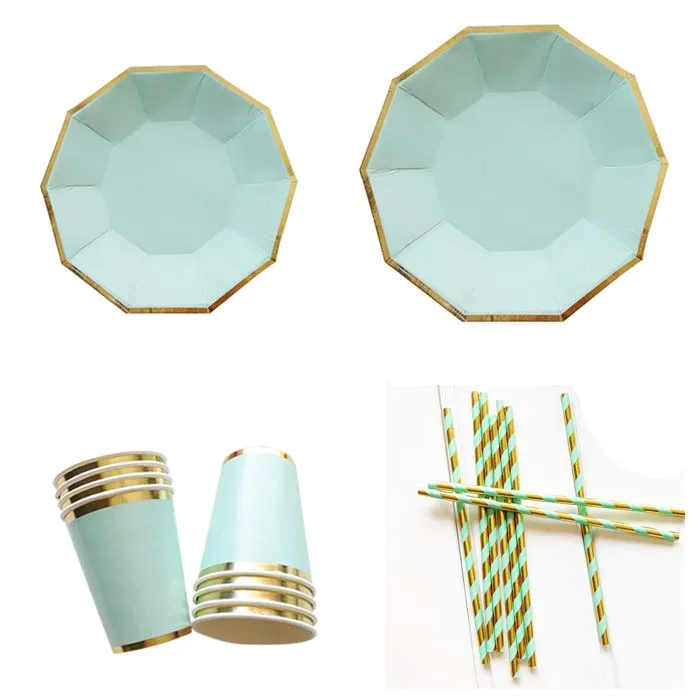 Праздничные поставки одноразовые бриллиантовые салфетки посуда для детской