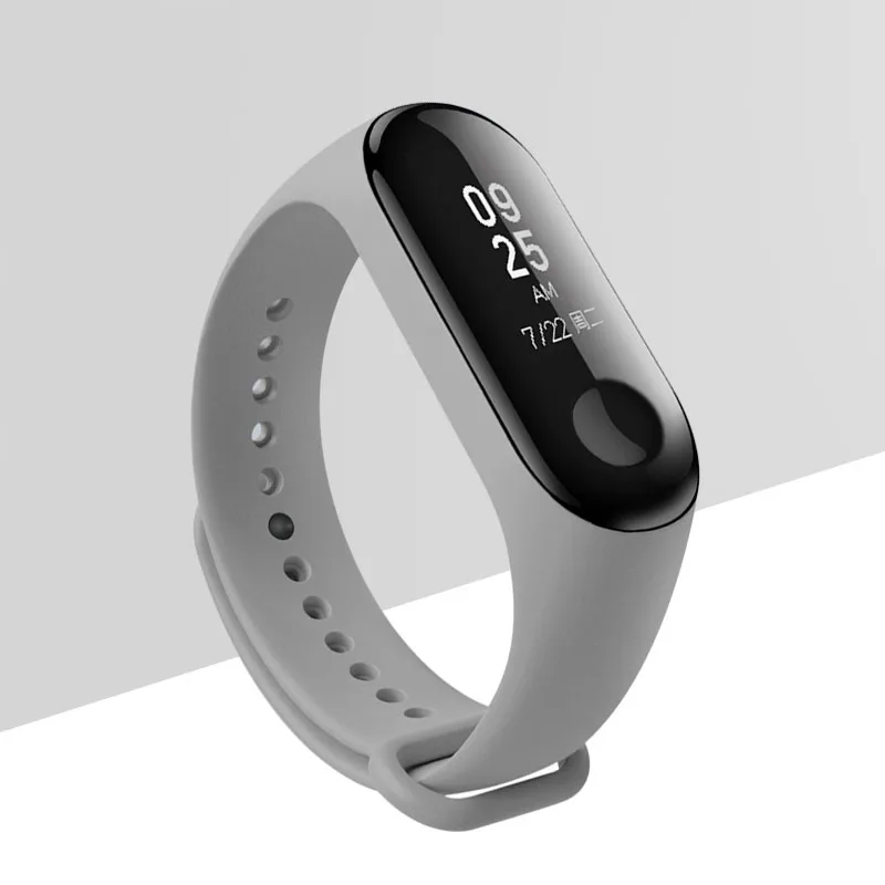 Gary Ремешок для Xiaomi mi 3 4, силиконовый браслет для mi Band 3, умные часы, цветной сменный Браслет - Цвет: Gary