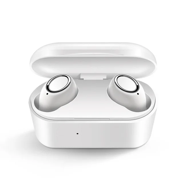 Белый Беспроводные Bluetooth наушники V5.0 3D Hi-Fi спортивные наушники с глубоким басом в ухо стерео гарнитуры с микрофоном для iPhone Android универсальные - Цвет: Белый
