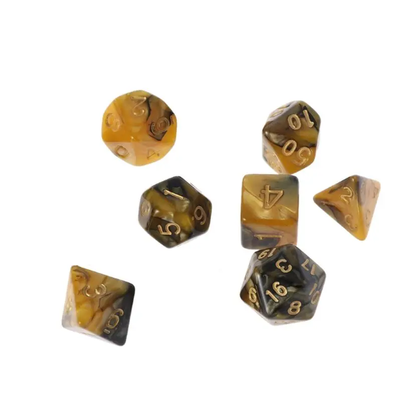 Игральные кости для настольных игр 5x7-Die Series двухцветные DND ролевая игра MTG с
