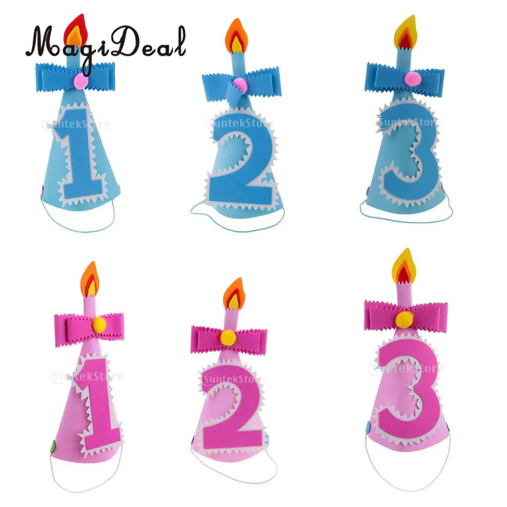 MagiDeal Детские 1st 2nd 3rd День рождения конусная шляпа для Baby Shower или вечеринки по