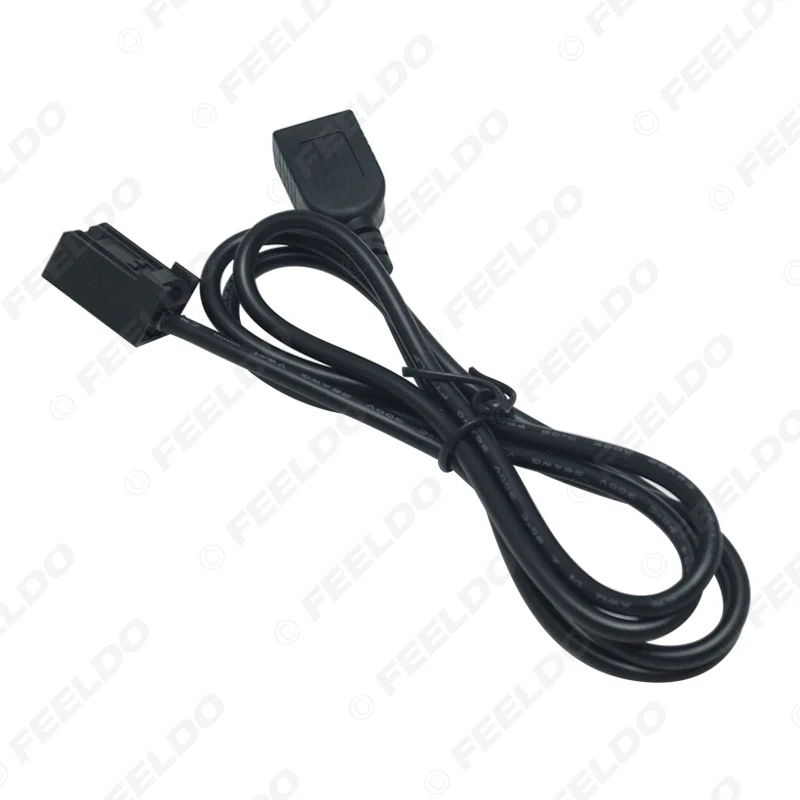 Автомобильный AUX USB Кабель-адаптер FEELDO штекер женский порт Удлинительный провод