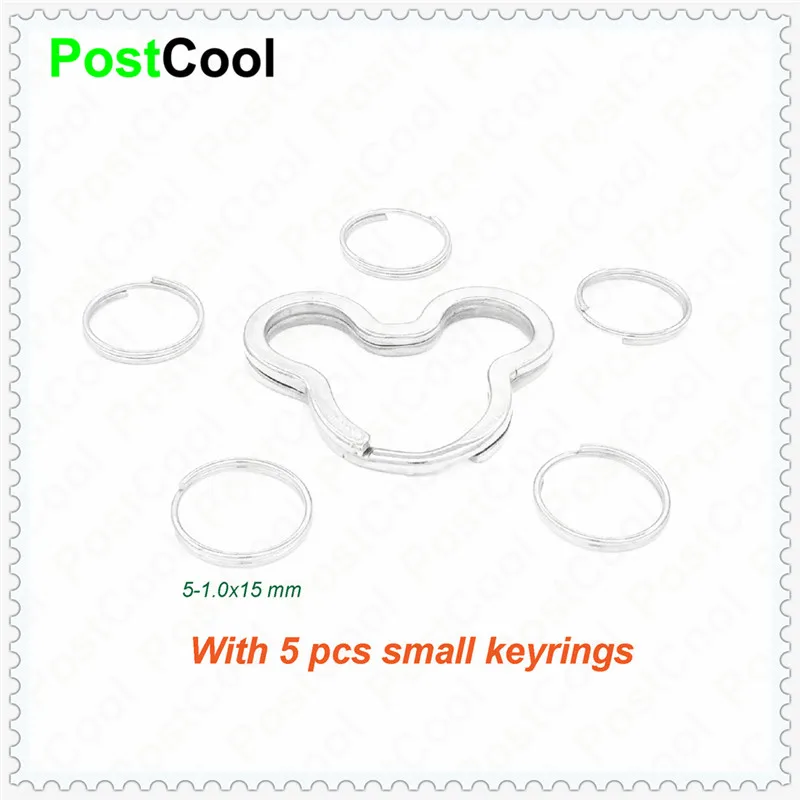 Модные ювелирные изделия с 5 маленькими брелоками мыши/яйцо/Сердце/яблоко для