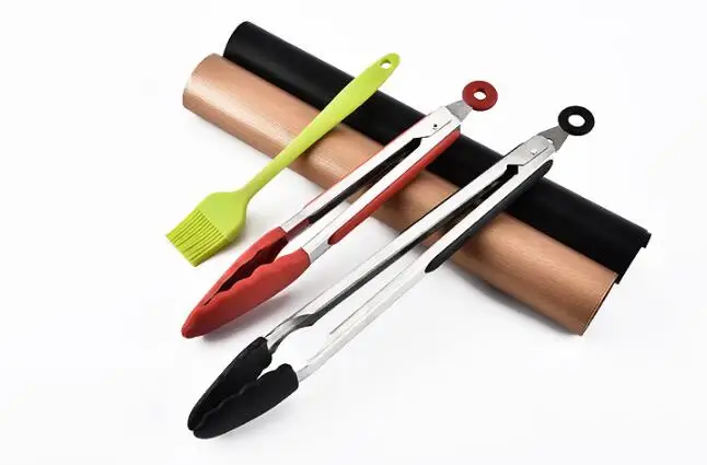 PTFE антипригарным барбекю гриль Mat клип кисти набор для выпечки вкладыши