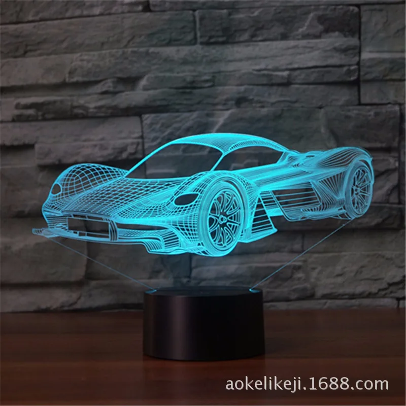 Новая модель автомобиля спортивный автомобиль ночник настольная лампа USB