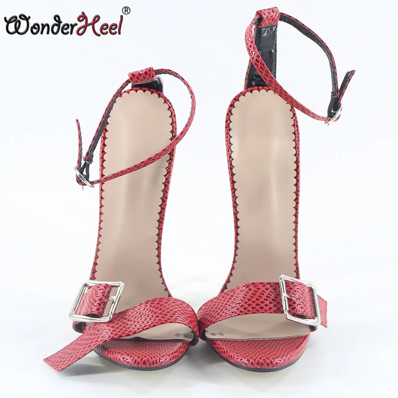 Wonderheel/ г. летние босоножки на очень высоком каблуке 18 см, на высоких каблуках для ролевых игр, на высоком каблуке, с ремешком на лодыжке, модные стильные женские босоножки