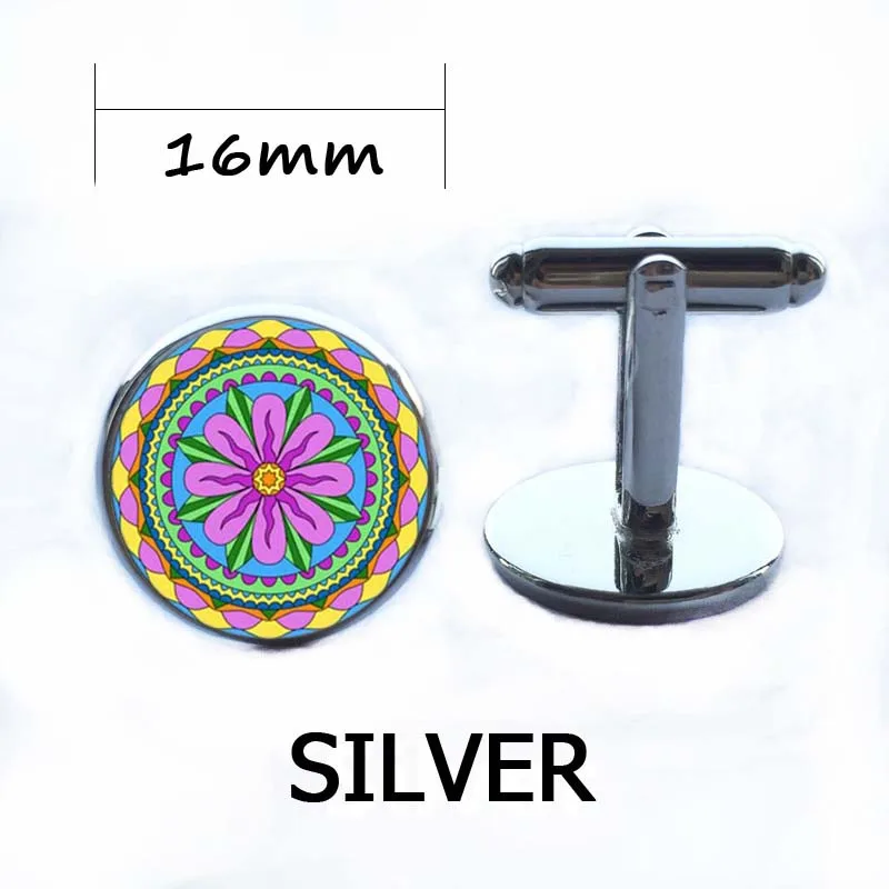 fashion mandala necklaces &amp pendant colorful henna yoga necklace dome glass cabochon jewelry om symbol buddhism zen | Украшения и