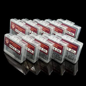 Набор рыболовных крючков из высокоуглеродистой стали, 100 шт.кор.