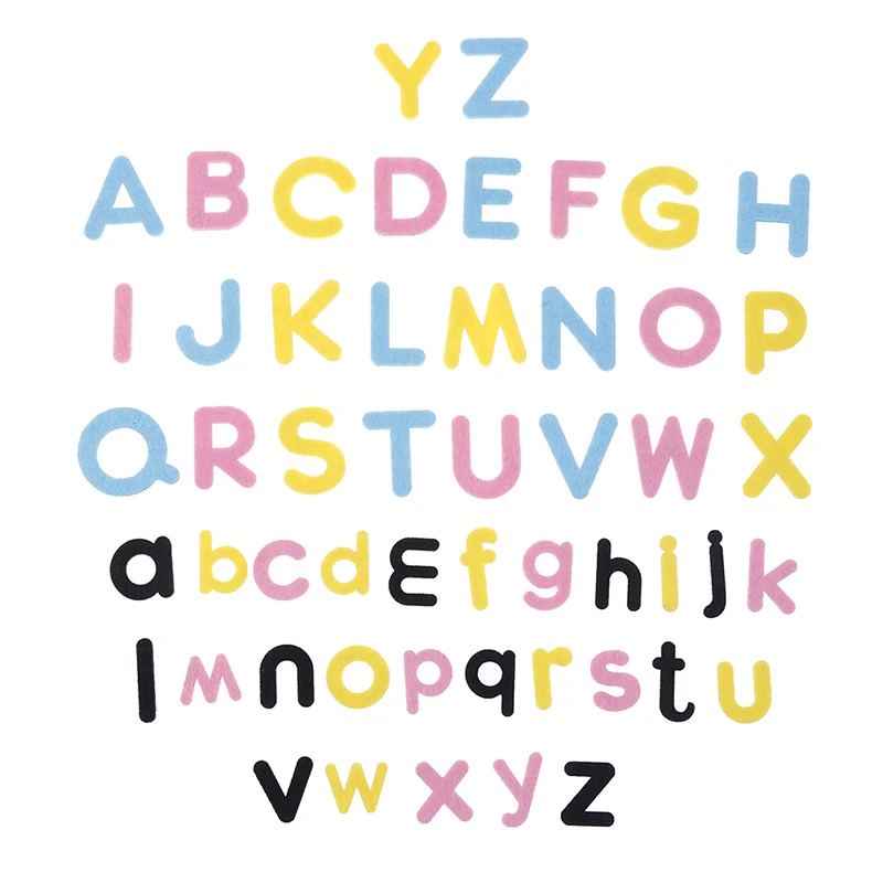Diy ткань material26 шт Английский алфавит для детей мультфильм головоломка игрушка
