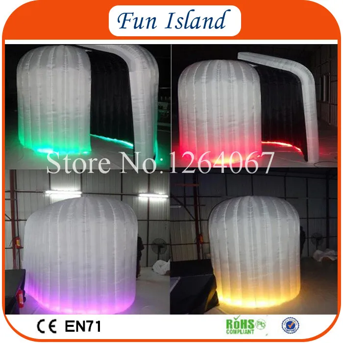 Бесплатная доставка 4x3 м светодиодный фотобокс Свадебный надувной