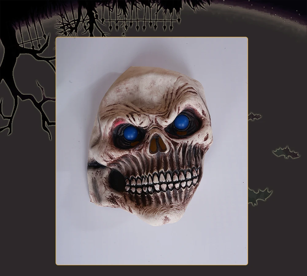 UWOWO страшная маска на Хеллоуин аксессуары к костюму для Косплей вечерние Honor Skull