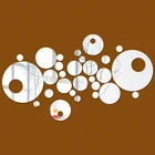 Новые современные акриловые домашние украшения, зеркальная Настенная Наклейка сделай сам для кухни, большие 3d наклейки, домашний декор