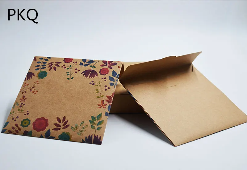50pcs Wholesale Wedding CD/DVD Case Box Kraft Paper CD Packaging Cover Sleeves Discs DVD Storage Bag Envelope 12.8x12.8cm | Дом и сад