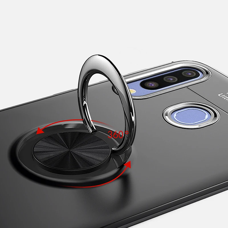 Чехол для Samsung Galaxy A30 с кольцом на палец автомобильная подставка противоударный