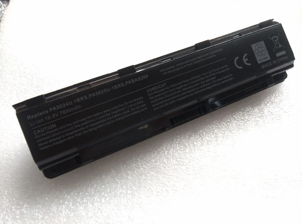 7800 мА/ч PA5025U-1BRS Аккумулятор для ноутбука TOSHIBA satellite L70 P840 L835 P870 L800 P845 L840 P875 L805 P850 L845 S800