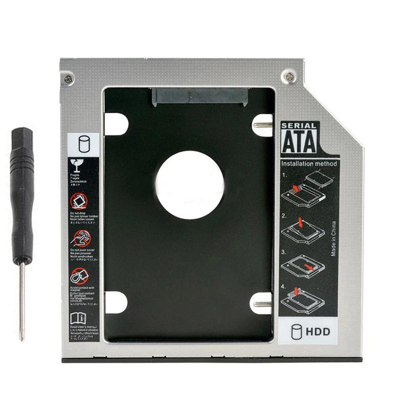12 7 мм SATA 2nd SSD HDD Caddy для HP ProBook 6560b 6565b 6570b жесткий диск Бесплатная доставка |