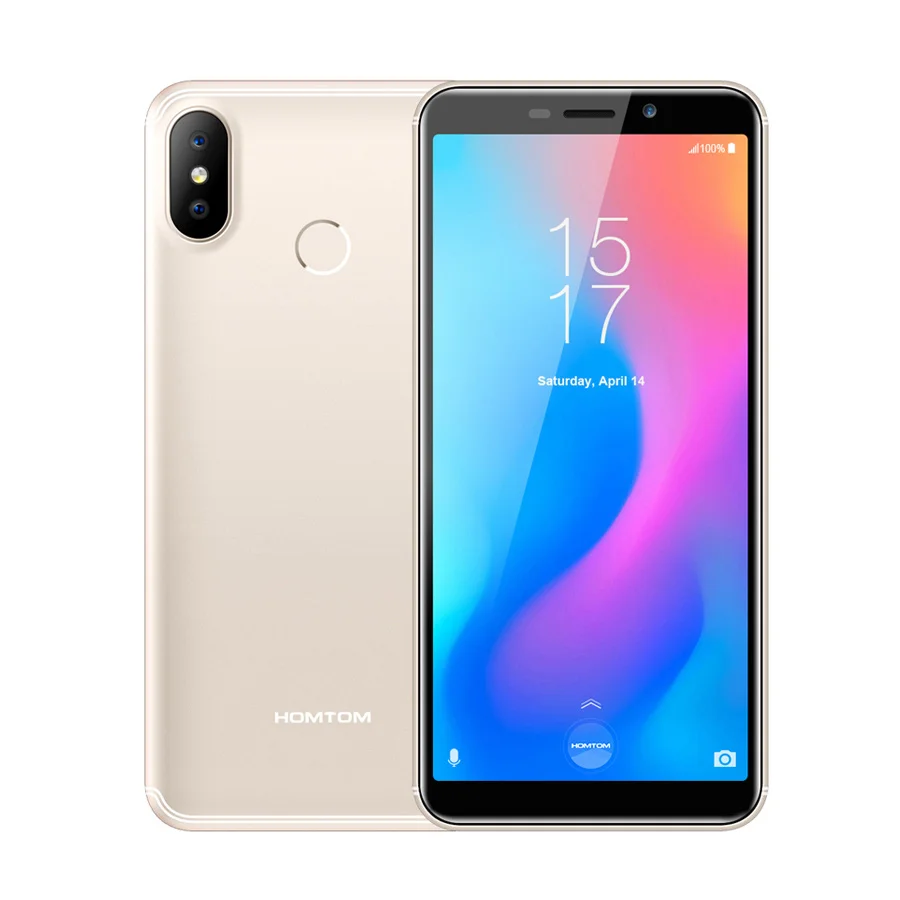HOMTOM C2 смартфон с 5 дюймовым дисплеем четырёхъядерным процессором Android 8 1 ОЗУ 2 Гб