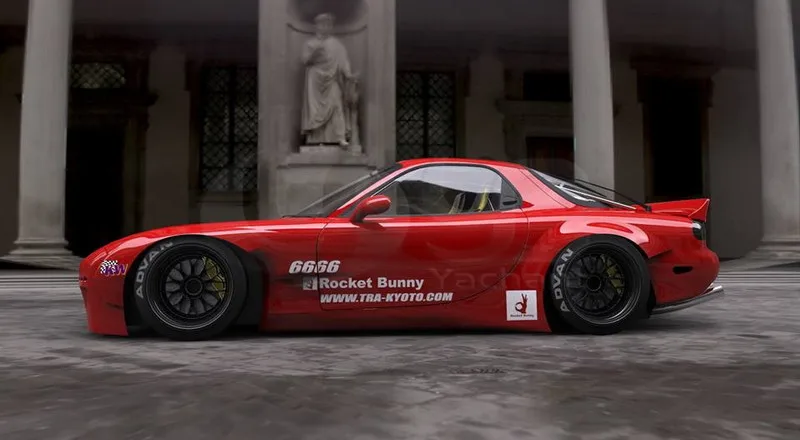 Боди из углеродного волокна и стеклопластика подходит для 92-97 RX7 FD3S RB V2 Стиль