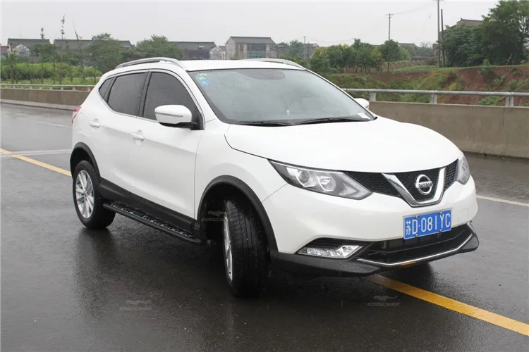 Алюминиевые Подножки, Пригодный для Nissan Qashqai Автомобилей Для Укладки Автомобильные Аксессуары Подножка Nerf Bar