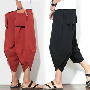 Мужские брюки-султанки в уличном стиле, штаны с низкой посадкой и принтом звезд, шаровары в стиле хип-хоп, джоггеры, брюки-султанки в стиле панк