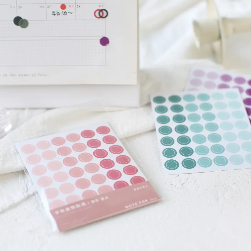 Стикер для канцелярских товаров этикетки печати Скрапбукинг наклейка s Kawaii Dot