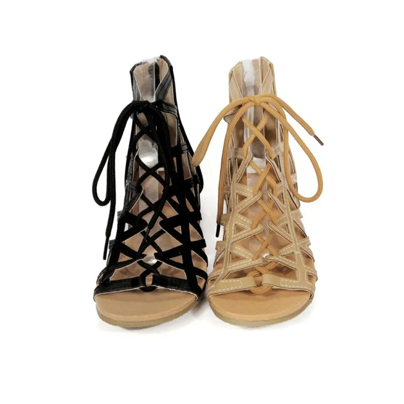 THEMOST Летние дамские сандалии в римском стиле Модные пикантные досуг Джокер