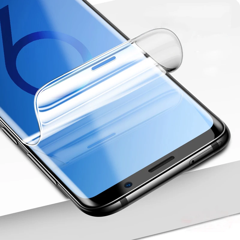Полное покрытие Гидрогелевая пленка для samsung Galaxy S9 S8 PLus S7 Edge Note 8 Защита экрана iPhone
