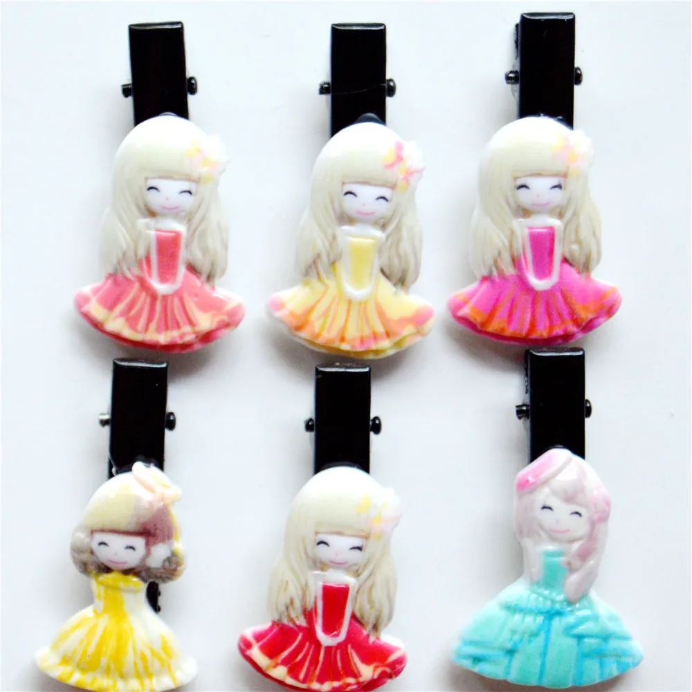 10PCS/Lot Cute Cartoon girls Hairpin Baby Girls Kids Hair Clips Pins princess Barrette Accessories For Children Clip Hairclip | Детская