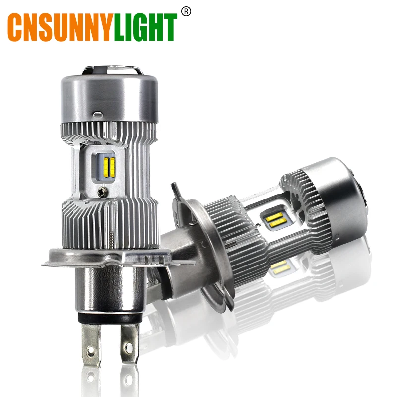Автомобильные светодиодные фары ближнего и дальнего света CNSUNNYLIGHT H4 HB2 9003 5200 лм 6000K