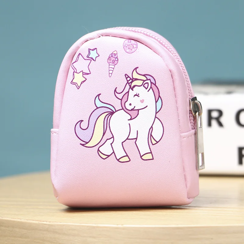 Кошелек с монеткой My Little Pony милый рисунок единорога кошелек с картинками для женщин девочек Студенческая удобная кожаная сумка для хранения pu - Цвет: Бежевый
