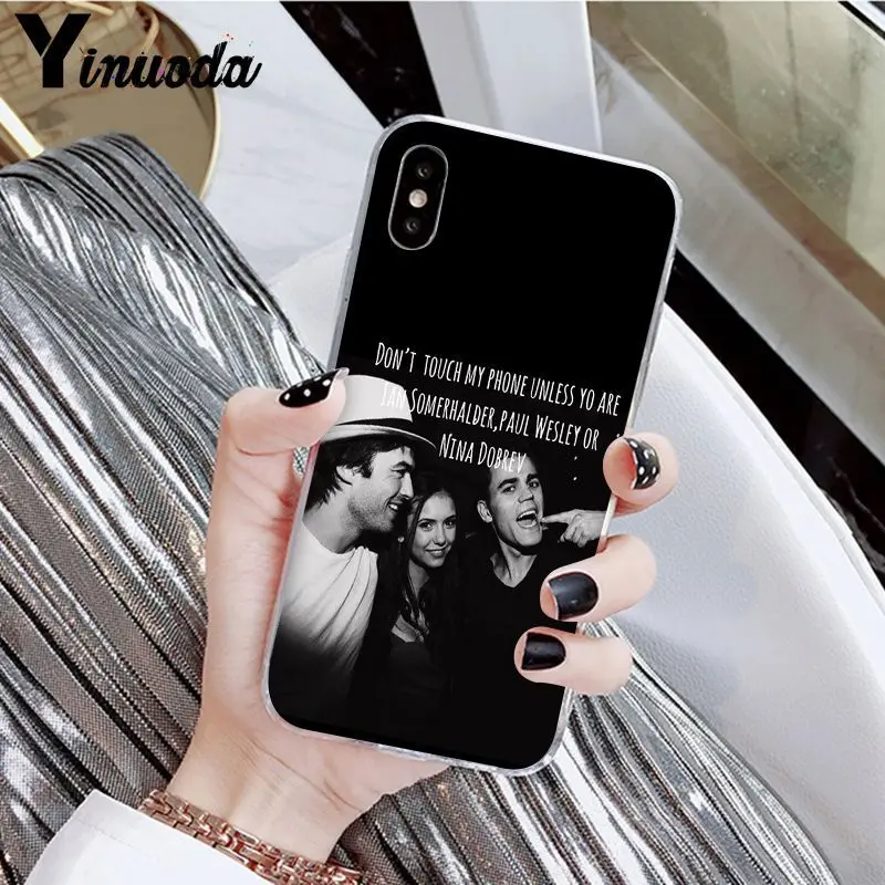 Yinuoda Дневники вампира Стефан Деймон Сальваторе чехол для телефона для Apple iPhone 8 7 6 6S Plus X XS MAX 5 5S SE XR мобильные телефоны