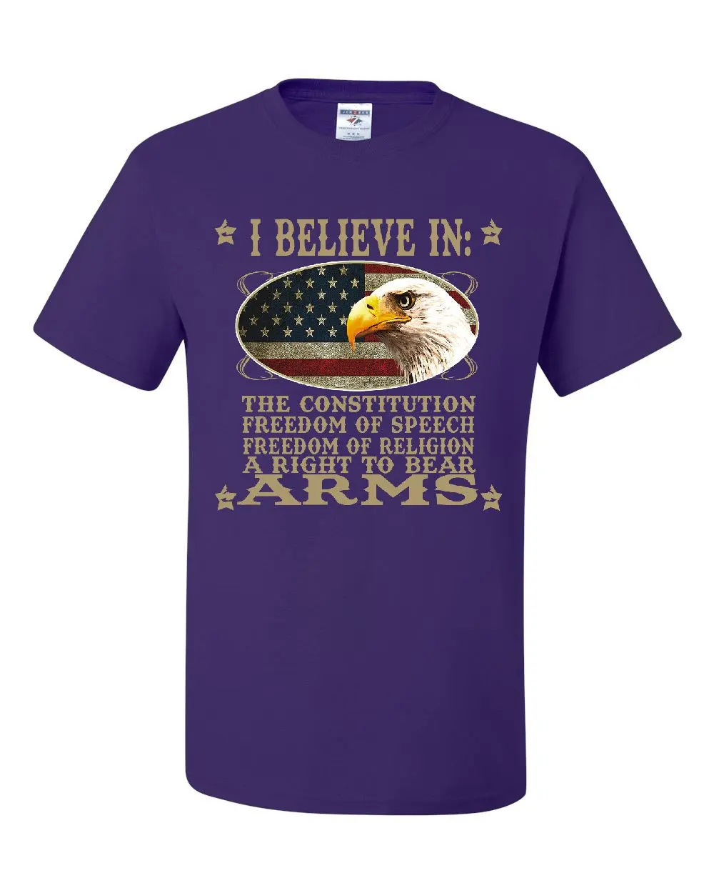 Мужская футболка с надписью I Believe In The Constitution Повседневная классная