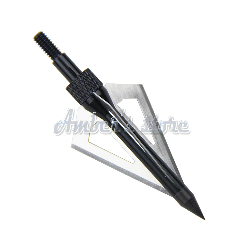 Высокое качество 12 шт черный/красный/Золотой/синий охотничьи стрела Broadheads 100