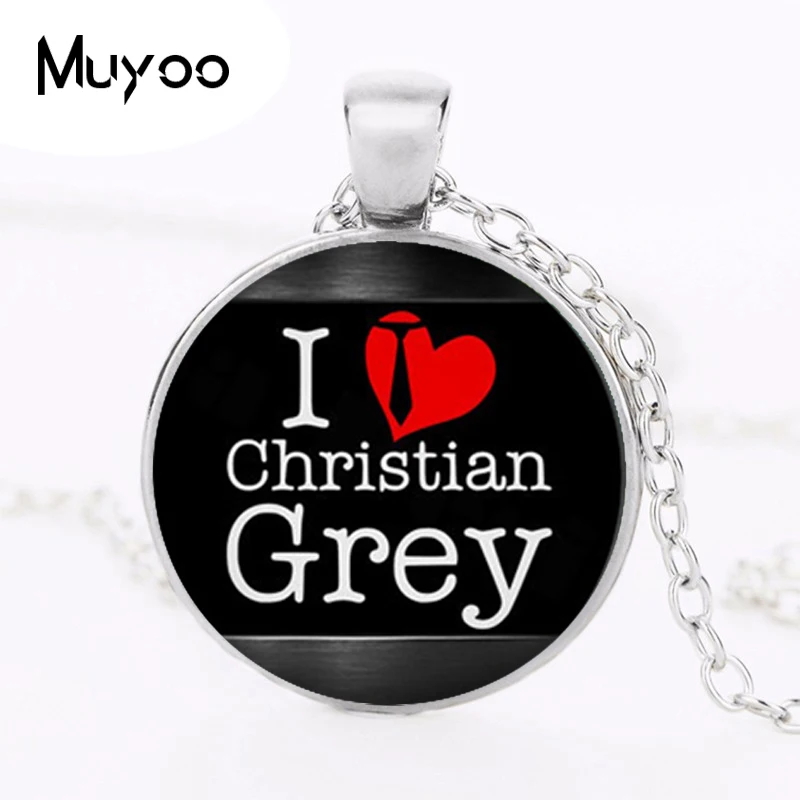 Колье 50 оттенков серого ожерелья i love Christian gray ювелирные изделия христианский