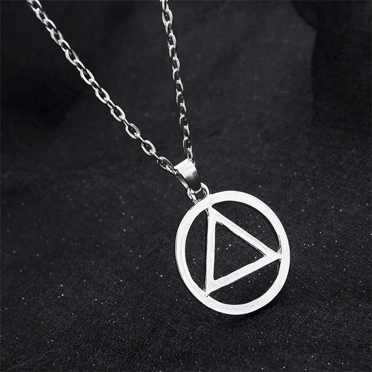 Милые круглые треугольные Подвески Eminem ожерелье|pendant necklace|eminem pendantnecklace necklace |