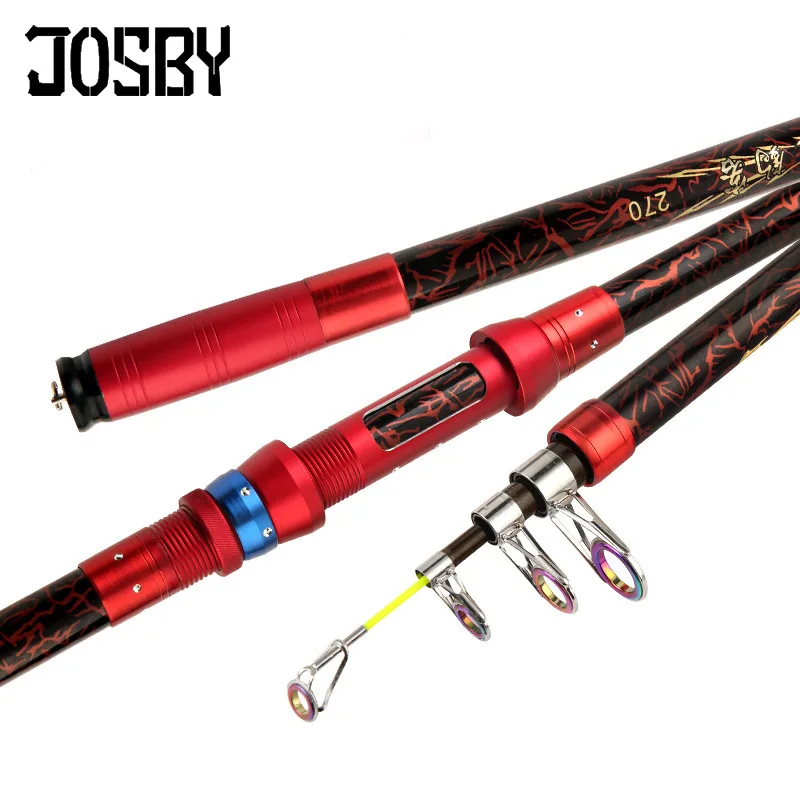 JOSBY 2 1 М 4 7 3 0 6 Портативный Телескопический рыболовный стержень Сверхлегкий