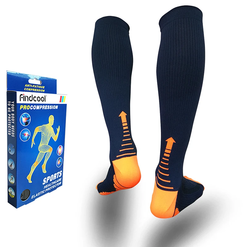 Findcool/Компрессионные носки для ног мужчин и женщин подошвенные модные на каблуке