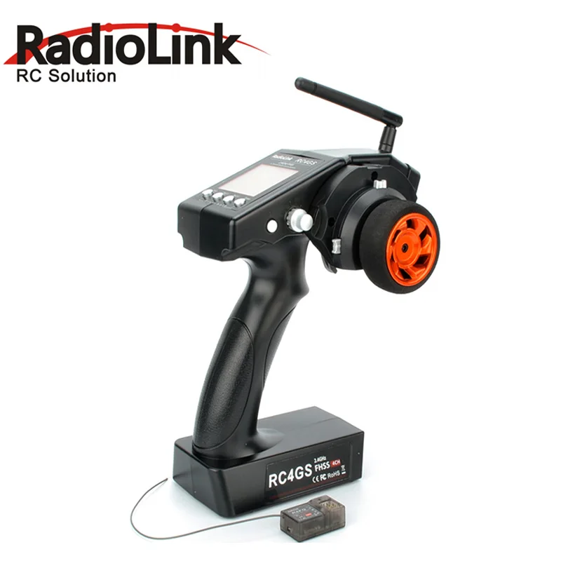 Новый Автомобильный контроллер RadioLink RC4GS 2 4G 4CH передатчик + гироскоп R6Fg внутри