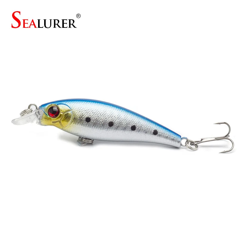 SEALURER гольян рыбалка приманки с 6 # крючки рыбы воблер Pesca снасти Crankbait