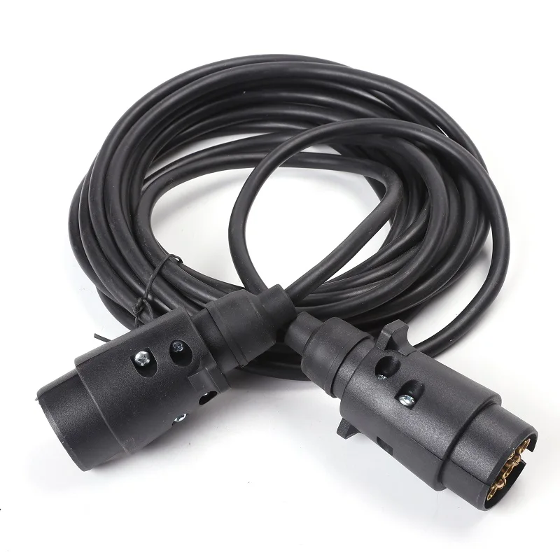 12 V 7 Pin пластиковый прицеп мужские вилки с 6 M pin прямой кабель для лодки караван