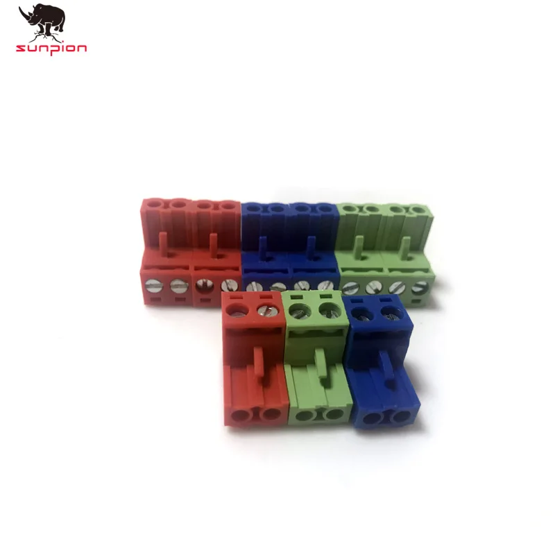 Детали для 3D принтера 10 шт. HT5.08 2 контактный терминал типа 300 В 10A KF2EDGK 5 08 мм Шаг