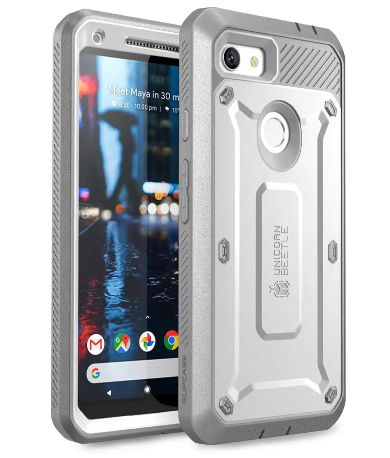 White SUP чехол для Google Pixel 3a XL чехол() UB Pro цельная прочная кобура защитный чехол со встроенной защитной пленкой - Цвет: White