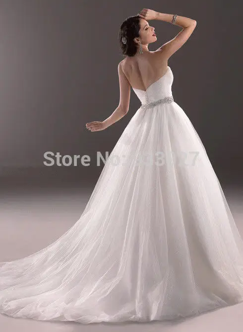 Short Wedding Dresses Uk Old Fashioned Sexy Beach Style Modest A-Line Floor-Length Chapel Train Beading Sweethear 2015 Wholesale | Свадьбы и