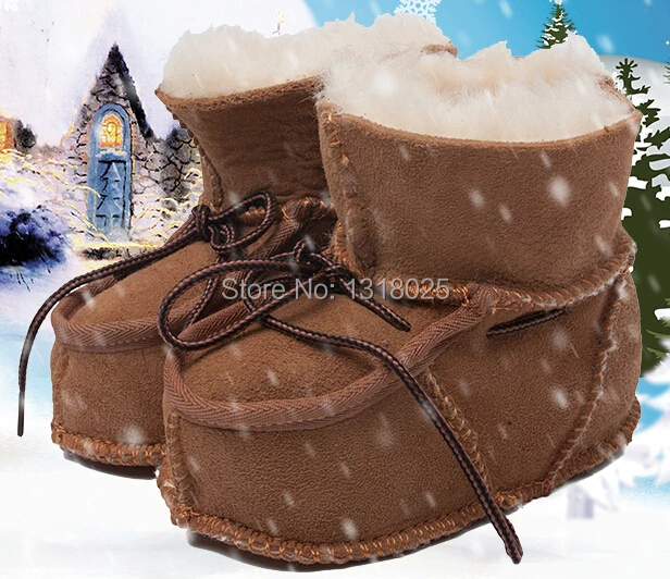 Новинка 100% года зимние ботинки для малышей с австралийским овечьим мехом детская