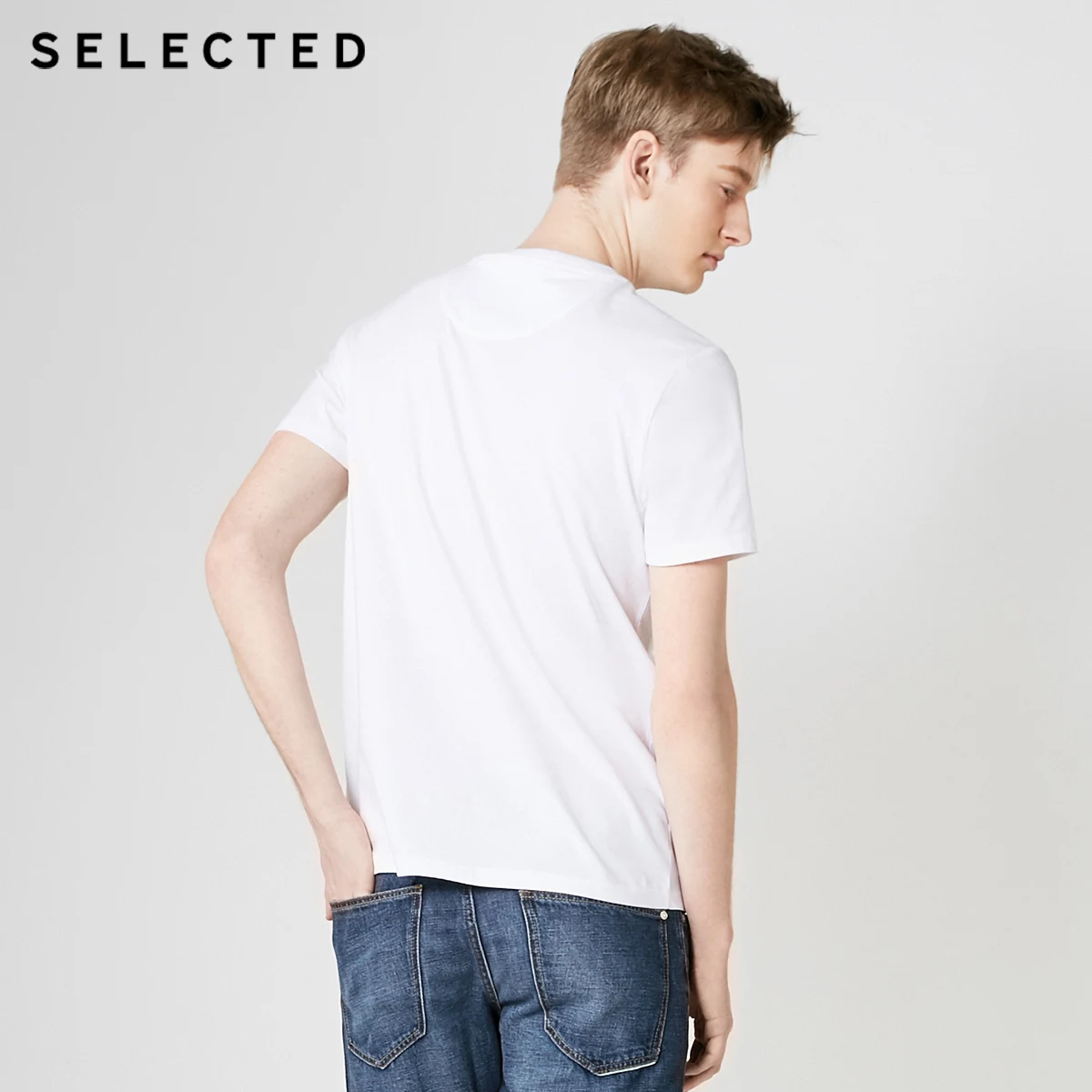 Мужская футболка с короткими рукавами из 100% хлопка|Мужские футболки| |