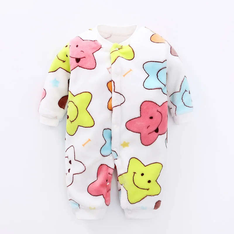 

YiErYing Newborn Baby Rompers Clothes Cute Cartoon Printed Autumn Winter Cotton Baby Boy Girl Romper Long Sleeve Infant Jumpsuit