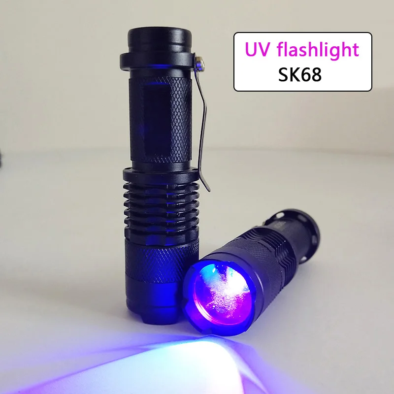 SK68 UV Light Litwod Z35SK68C светодиодный мини-фонарик XPE+ COB Zoom водонепроницаемый алюминиевый фонарь с 4 режимами работы с батареей 14500 или AA для работы в кемпинге - Испускаемый цвет: SK68 UV Light