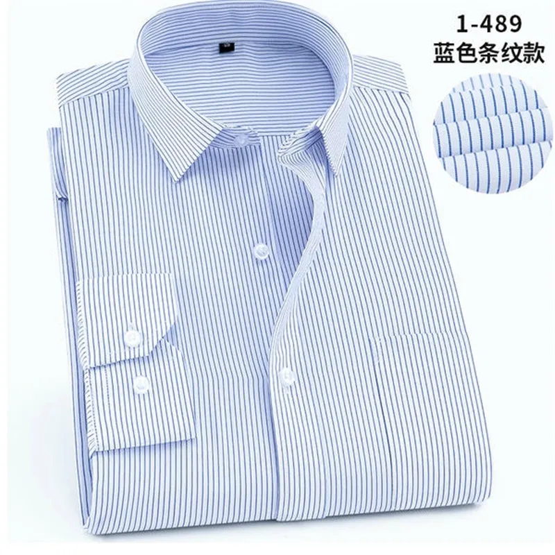 Новинка, мужские рубашки,, одноцветные, размера плюс, 8XL, облегающие, хлопок, длинный рукав, мужская повседневная рубашка, весна, осень