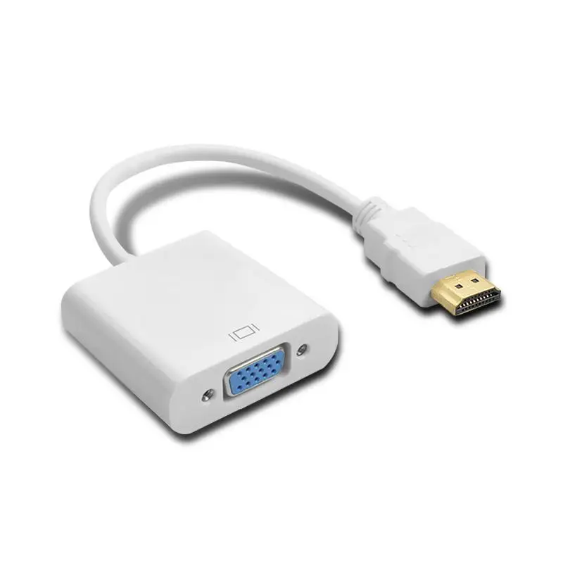 Адаптер hdmi vga конвертер видео 1080 P цифровой аналоговый аудио адаптер мужчин и